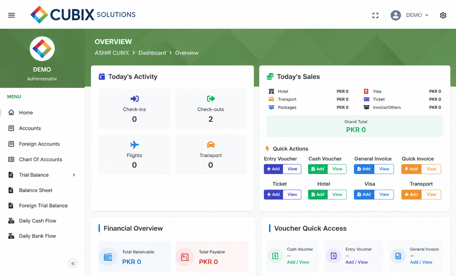 Travel Agency Accounts Management Solution